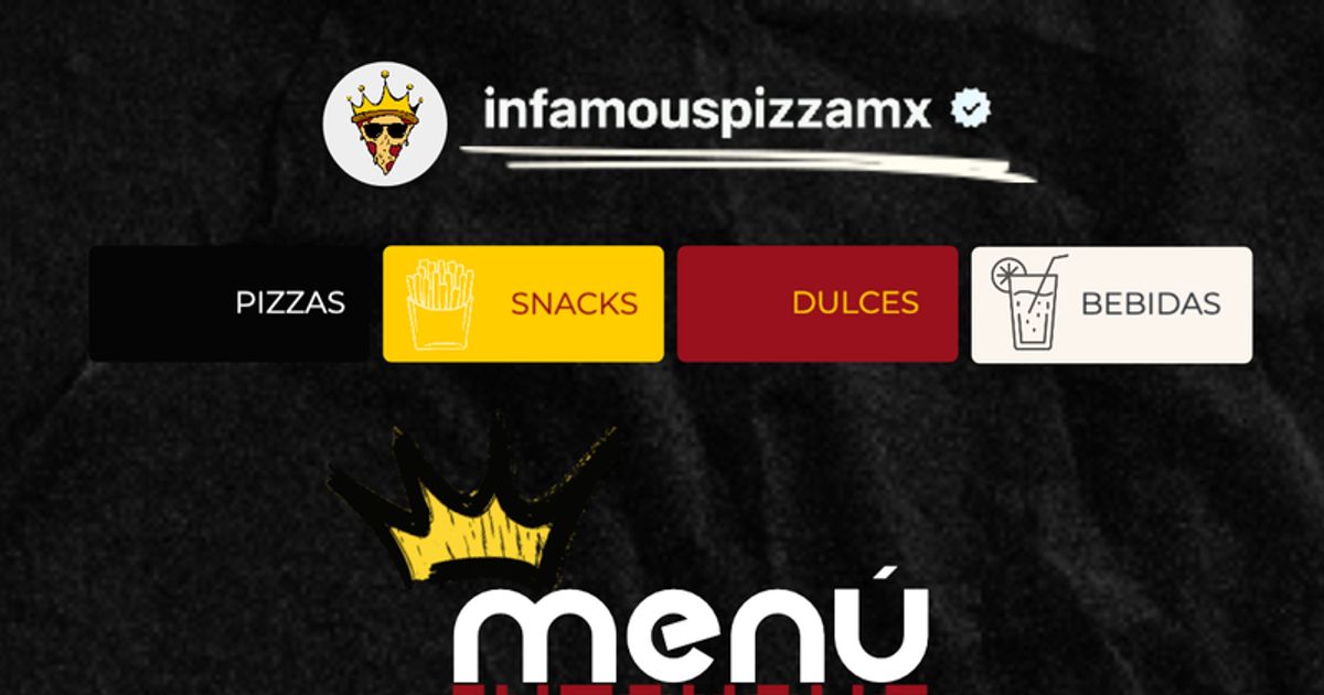 Infamous Menu PAGINA WEB INFAMOUS